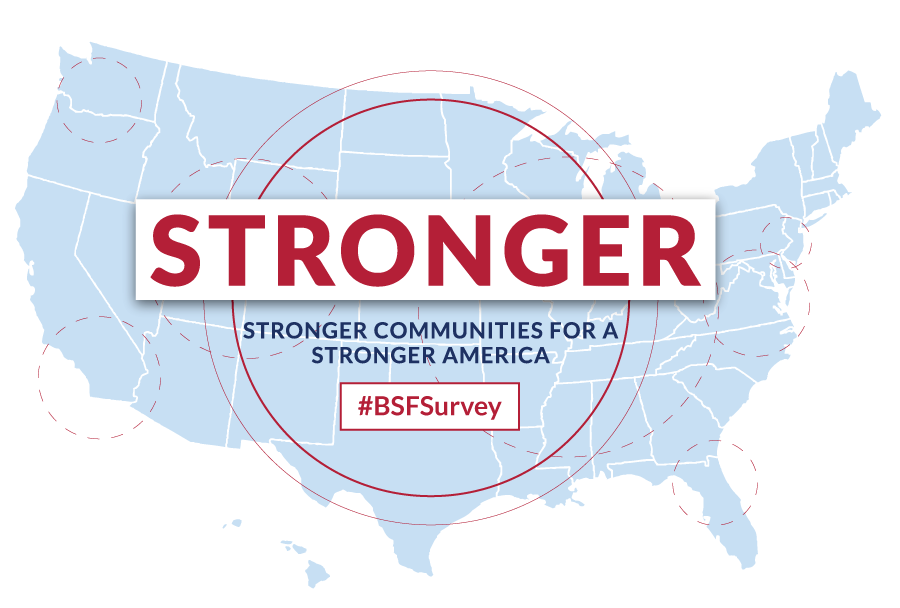 Stronger Survey Brand Board desktop hero image stronger communities for a stronger america