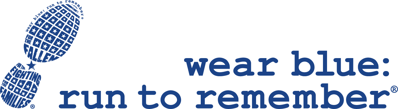 Wear blue: run to remember logo