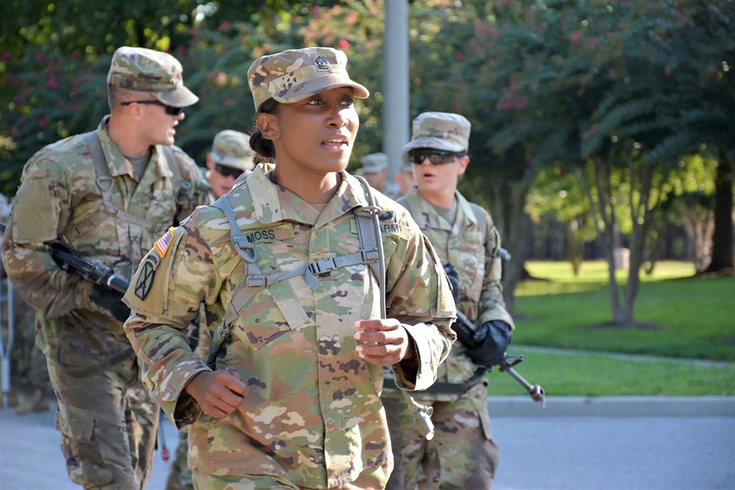 Carlandra "CT" Moss, now retired, served 24 years in the Army. As a service member of color, she said she often had to make tough decisions, weighing the best interests of her family against her military career. Photo: Anthony Bell / Fort Lee Traveller