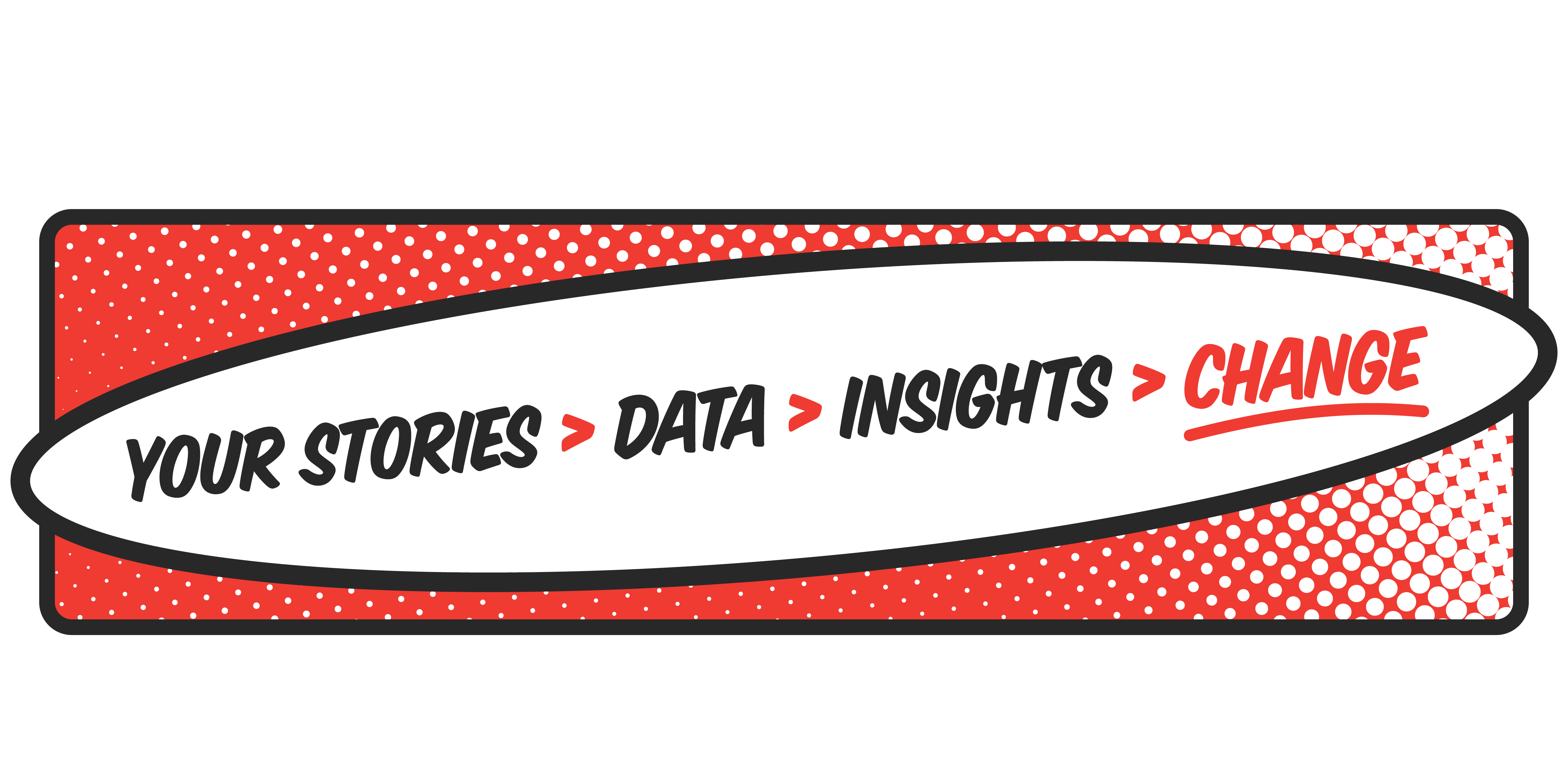 Your stories -> data -> insights -> change.