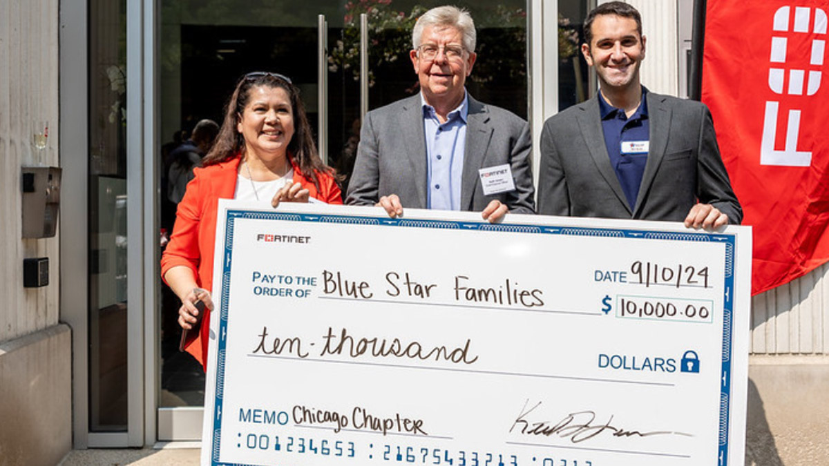 Fortinet Donates $10,000 to Blue Star Families