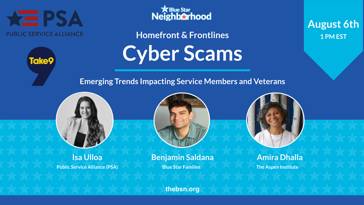 Cyber Scams Webinar for Military and veterans and their families